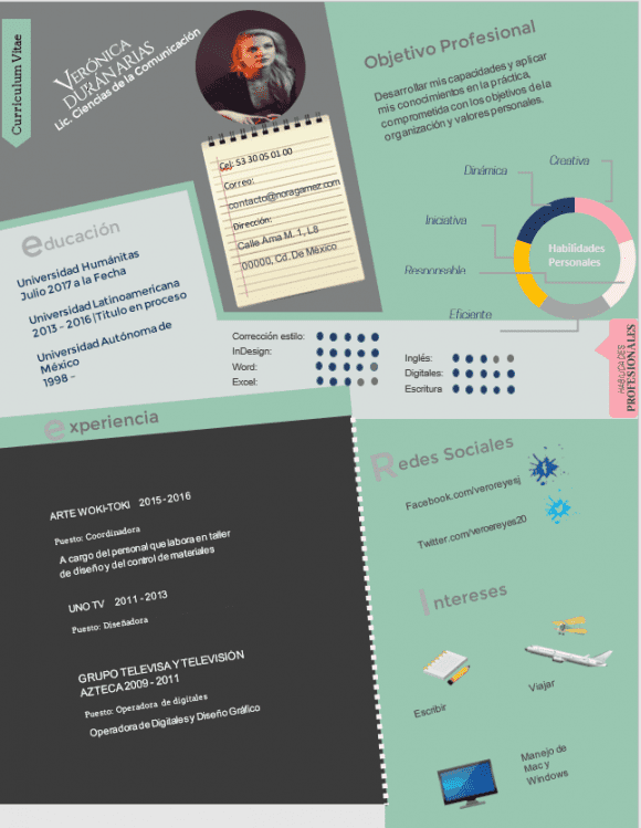 Curriculum Personalizado - Modelo Rivera