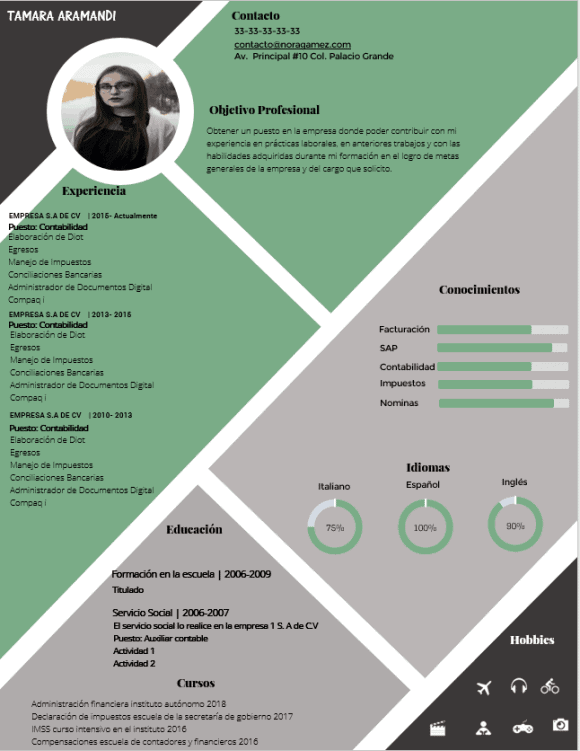 Curriculum Personalizado - Modelo Bernini