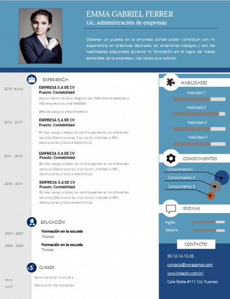 Curriculum Personalizado - Modelo Caravaggi