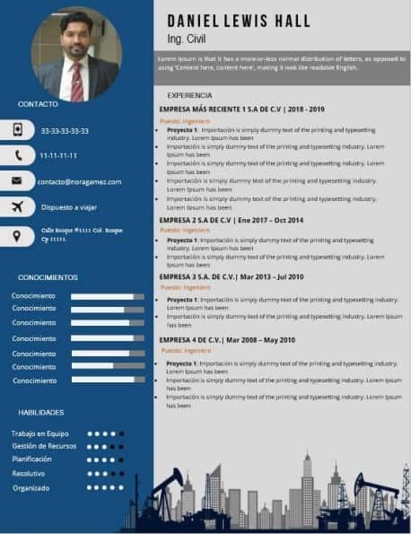 Curriculum Personalizado - Modelo Savage