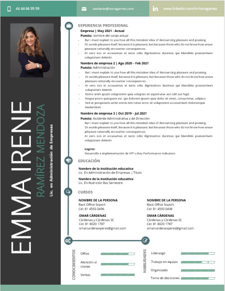 Curriculum Personalizado - Modelo Aragón