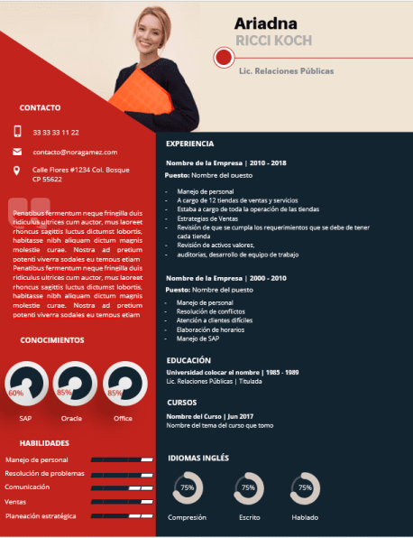 Curriculum Personalizado - Modelo Benedetti